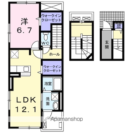 サン・フィオーレ　Ａ[1LDK/59.21m2]の間取図