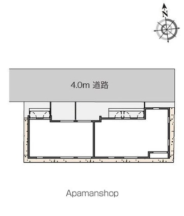 レオネクスト中之郷[1K/29.42m2]の配置図