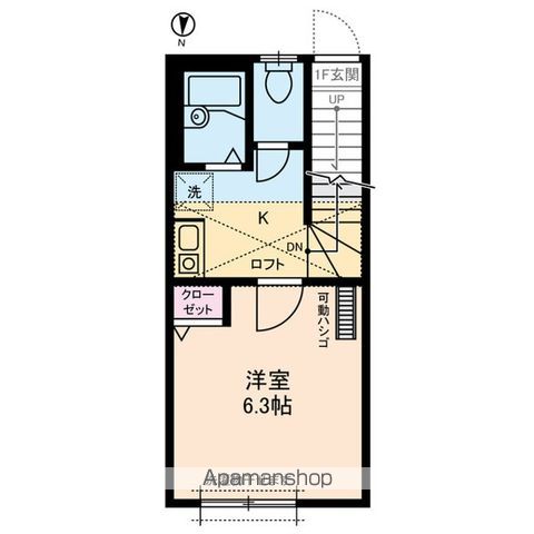 【杉並区方南のアパートの間取り】