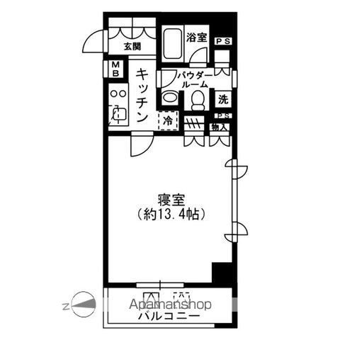 レジディア四谷三丁目の間取り