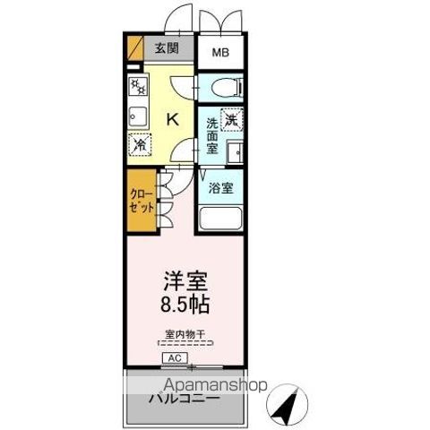 DーROOM千葉中央の間取り写真
