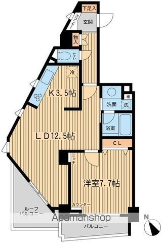 ＴＨＥパームス代々木上原ヴェーの間取り