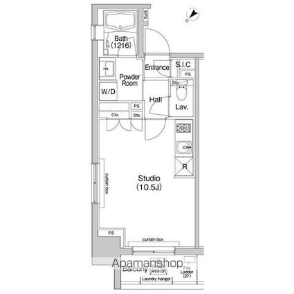 コンフォリア東池袋ＥＡＳＴ[1R/29.24m2]の間取図