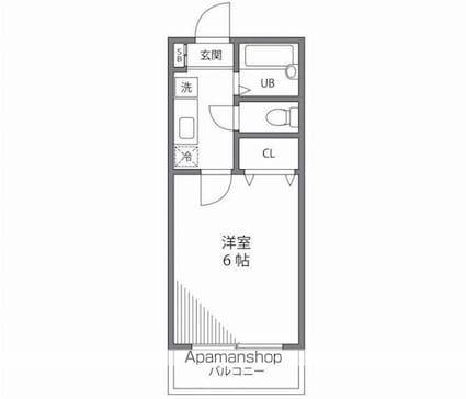 サンフォレスト[1K/19.87m2]の間取図
