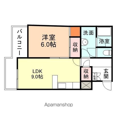 カーサ南富山の間取り写真