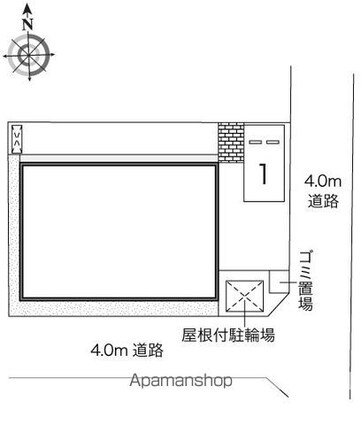 レオネクストやよい[1K/23.61m2]の配置図