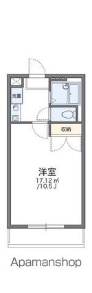 レオパレスエスペランセ[1K/26.49m2]の間取図