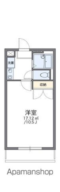 レオパレスエスペランセ[1K/26.49m2]の間取図