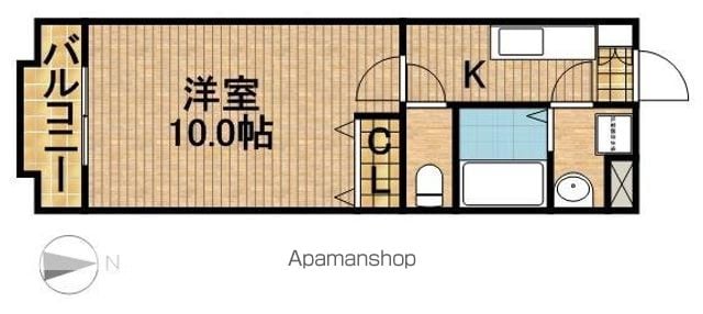 浜松市中央区 4階建 築24年の間取り写真