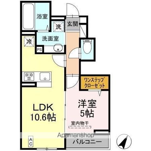 川崎市高津区末長のアパートの間取り