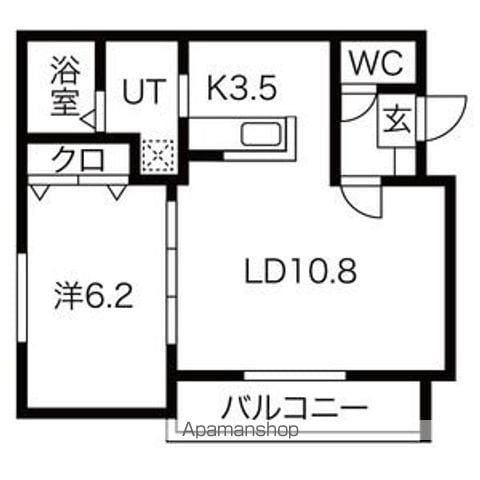 フィーノWーFOURの間取り写真
