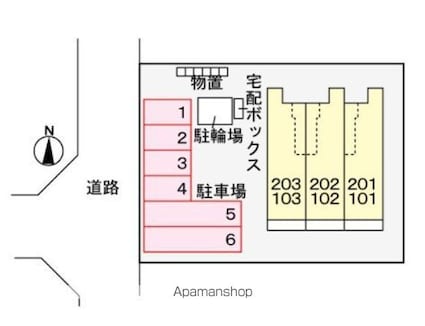 サン　エンブレイス[1LDK/45.84m2]の配置図