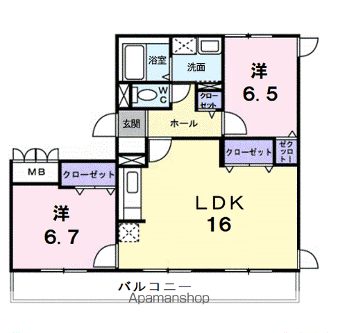 グランジュール　ＫＯＥＩの間取り