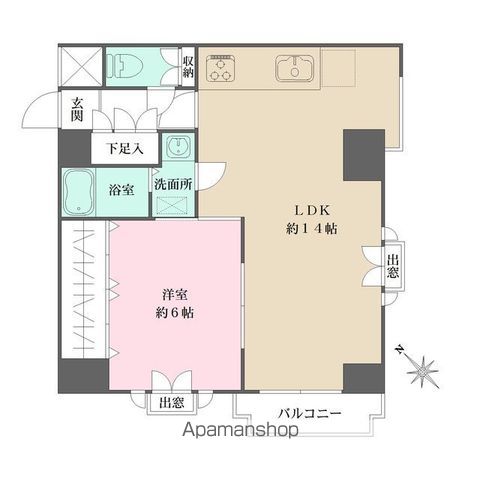 メロディハイム東帝塚山　 803｜大阪府大阪市住吉区万代３丁目(賃貸マンション1LDK・8階・49.94㎡)の写真 その2