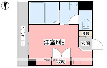 リバーサイドハイツ三原[1R/20.18m2]の間取図