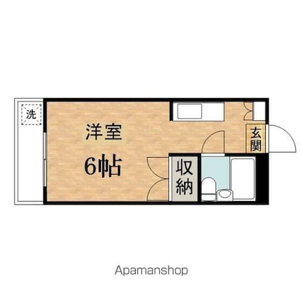ひまわりハイム[1R/17.42m2]の間取図