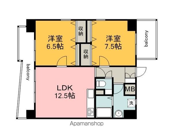 東雲マンションの間取り写真
