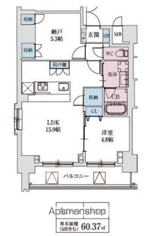 スプランディッド上本町WESTの間取り写真
