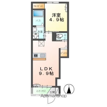 Ｇｌｏｒｉａ[1LDK/36.57m2]の間取図