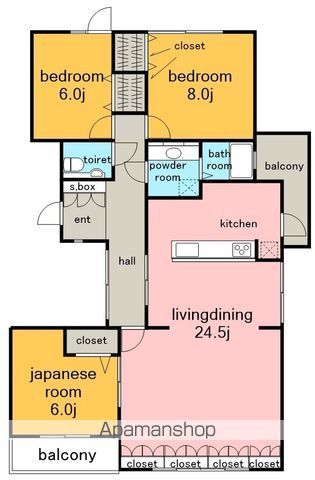 リポーズオン一社の間取り写真