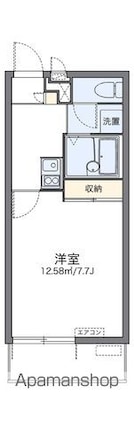 レオパレスカーサドマーニ[1K/23.18m2]の間取図