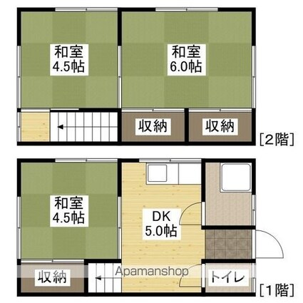 広島県広島市安佐北区深川４丁目[3K/46.37m2]の間取図