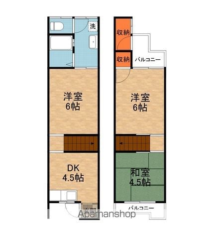 寝屋川市点野4丁目貸家の間取り写真