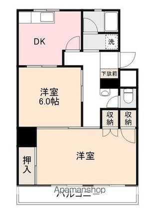 ラ・トゥール屋島百石[2DK/52.92m2]の間取図