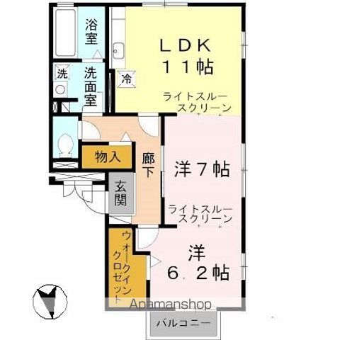 パルクソレイユ I Iの間取り写真