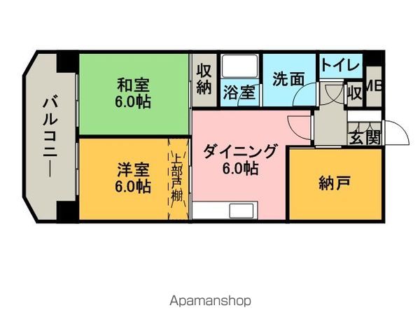 ダイアパレス大名第２の間取り