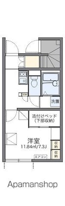 レオパレスマリナⅡ[1K/23.27m2]の間取図