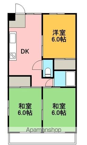 第13つくもコーポの間取り写真