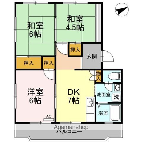 川口東マンションの間取り写真