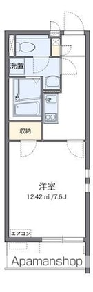 クレイノラポステ一ツ家[1K/26.08m2]の間取図
