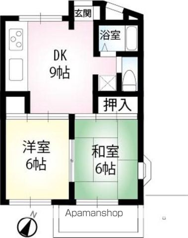 【川崎市高津区下野毛のマンションの間取り】