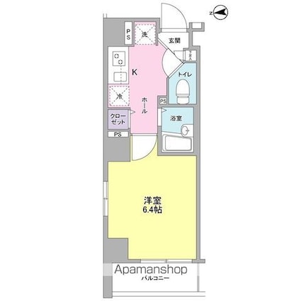 ＡＹロッソ浅草橋[1K/21.69m2]の間取図