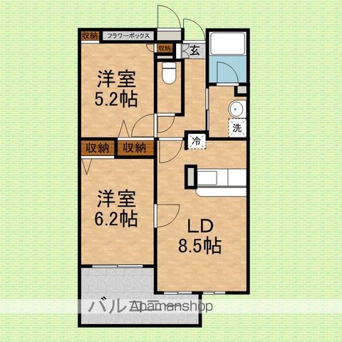 タートルクレインふじみ野IIの間取り写真