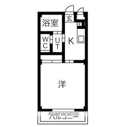 セントアイヴィス向島[1K/27.2m2]の間取図