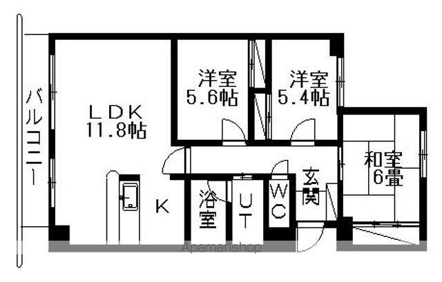 クリオパレス青葉 壱番館の間取り写真