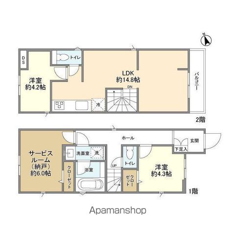 ＫＯＬＥＴ三鷹台０５の間取り