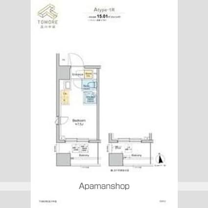 ＴＯＭＯＲＥ品川中延[1R/15.01m2]の間取図
