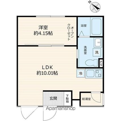 セレス巣鴨[1LDK/30.33m2]の間取図