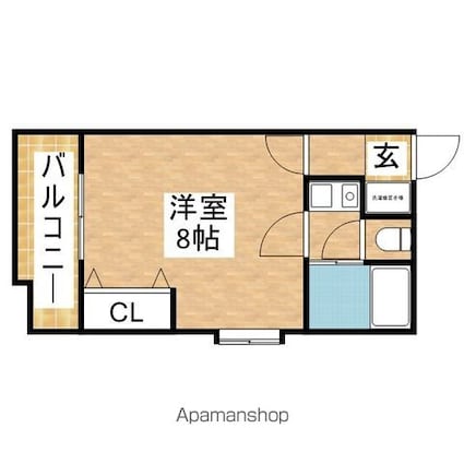 エスト葵南マンション[1K/25m2]の間取図