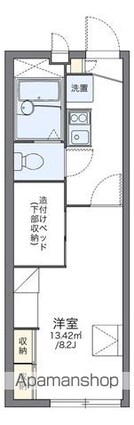 レオパレス華Ⅱ[1K/22.35m2]の間取図