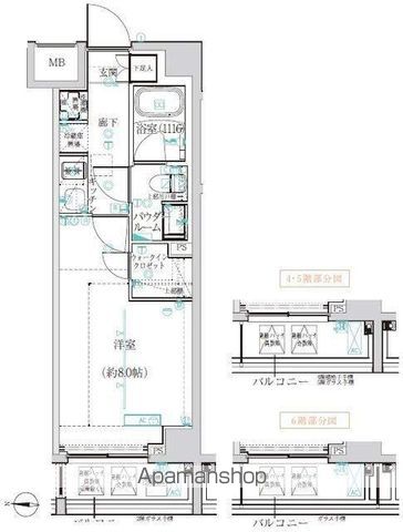 【墨田区業平のマンションの間取り】