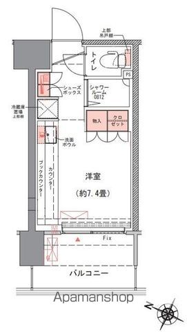 【コムレジ赤羽　社会人棟の間取り】