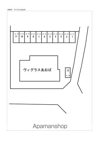 ヴィグラスあおば[1LDK/51.21m2]の配置図