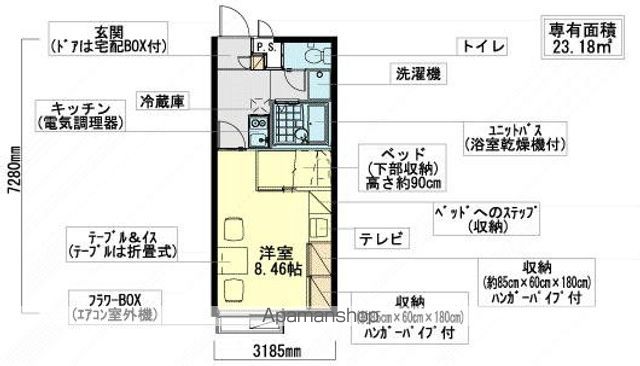 レオパレスMAPLEVの間取り写真