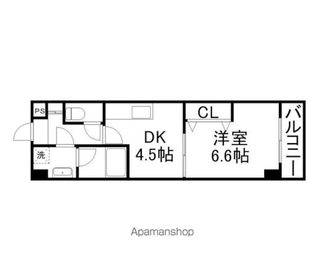 ノバ・エスペランサ[1DK/28.6m2]の間取図