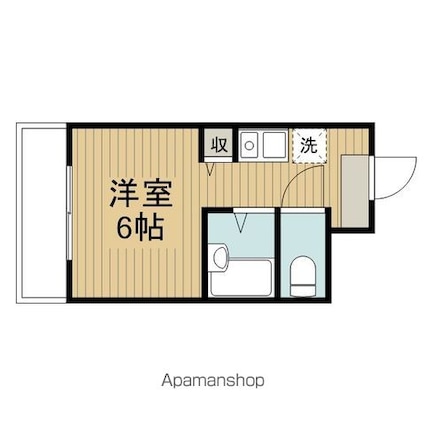 ロイヤルライオンヴィレッジＰＡＲＴ５[1K/17.01m2]の間取図